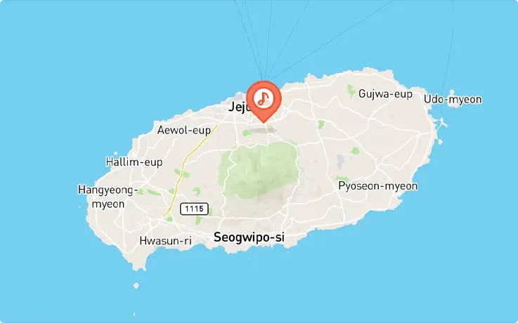 Location of Nanta Show Jeju in Jeju Island
