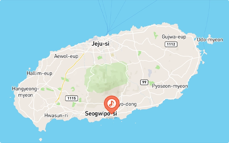 Location of Seogwipo Submarine in Jeju Island