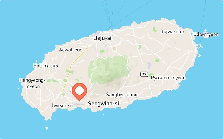 Location of Teddy Bear Museum in Jeju Island
