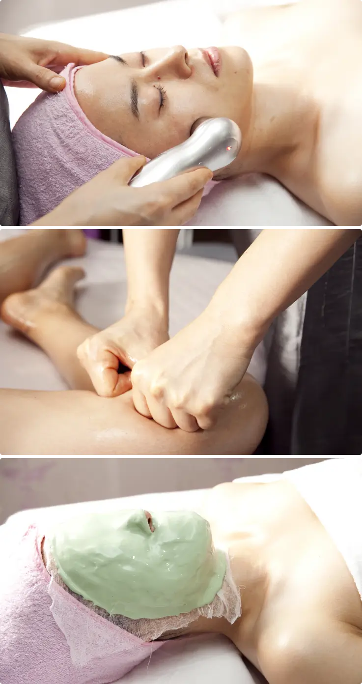 Face and lower body care at Mizo Rooftop Spa in Myeongdong