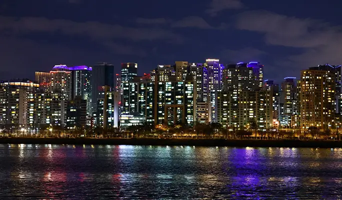 Hangang River E-land Ferry Moonlight Dinner Cruise - from Yeouido