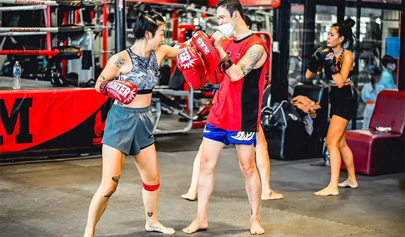 Muay Thai Training Class in Bangkok at Krudam Gym (Join-in/ Private) - view 2