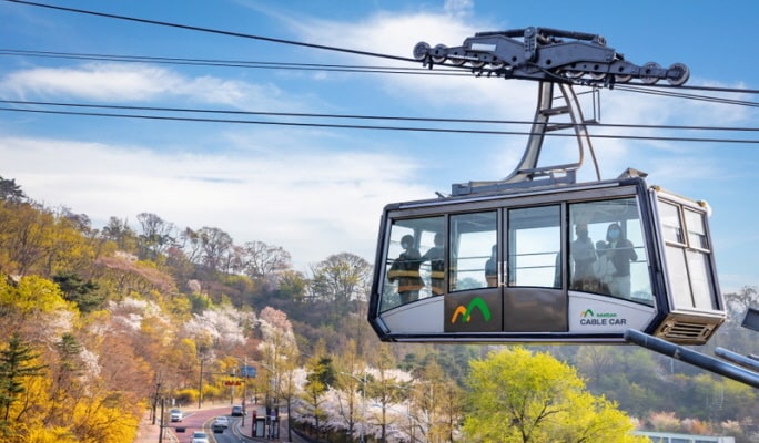 N Seoul Tower Namsan Cable Car Weekdays Round-trip Ticket