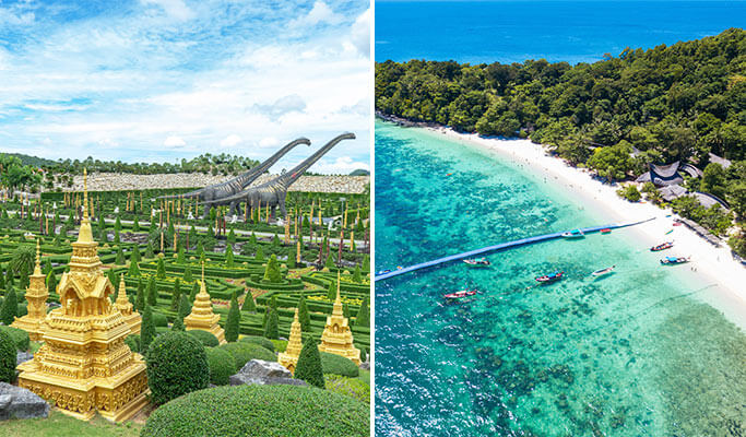 tiket masuk nong nooch village Nong Nooch Tropical Garden Coral Island Snorkeling Day 