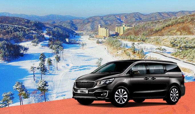 Oak Valley Ski Resort Transfer (from/to Seoul & Incheon/Gimpo Airport) 24/7