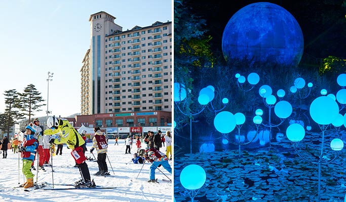 Oak Valley Ski Resort + Sonata of Light 3D Festival 1 Day Tour