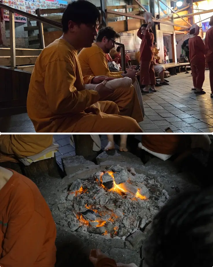 Visitors at jimjilbang