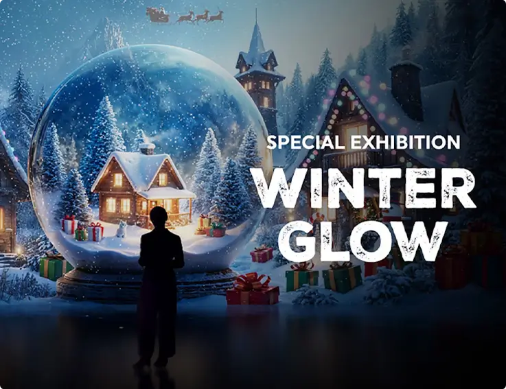 Winter glow exhibition at Yeosu Arte Museum Valley.