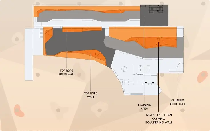 Map of Beat Active climbing Gym in Bangkok