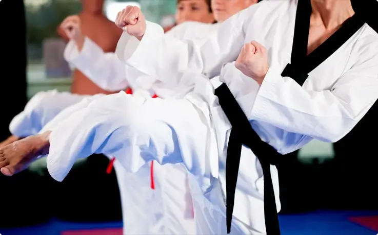 Taekwondo class in Busan