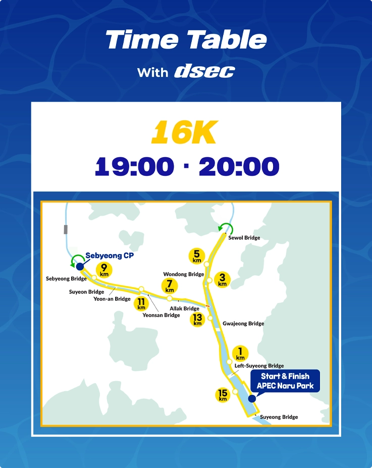 Course route of Busan Night Walk