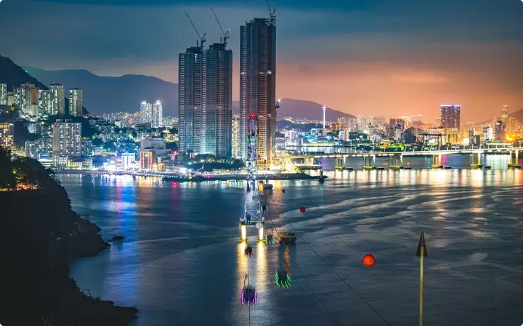 Cable car at Songdo Beach