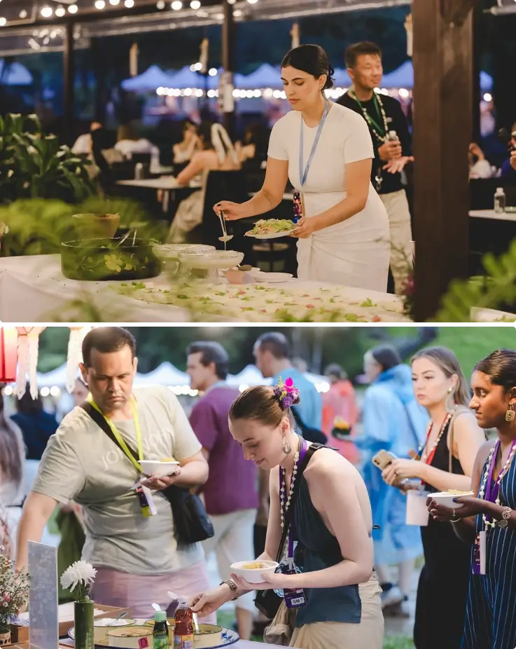 Thai food served at Chiang Mai Heritage Sky Lantern Festival
