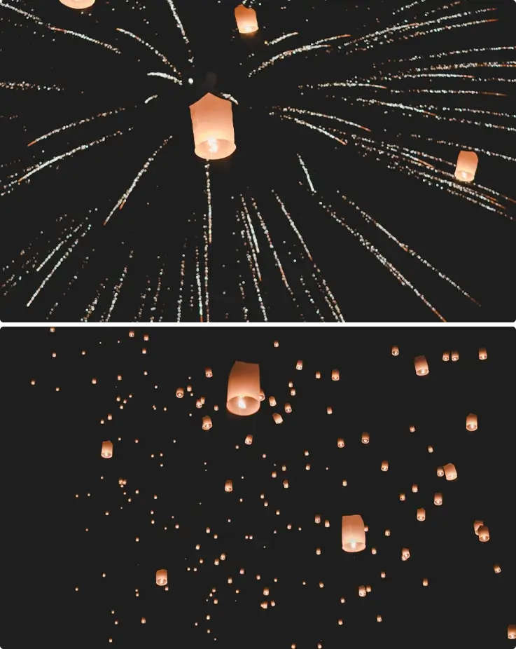 Lanterns released at Chiang Mai Heritage Sky Lantern Festival
