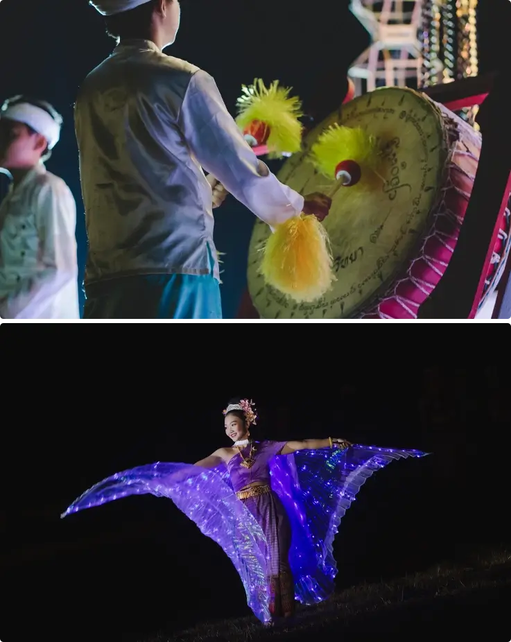 Cultural performances at Chiang Mai Heritage Sky Lantern Festival