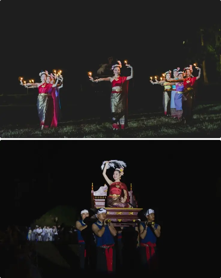 Cultural performances at Chiang Mai Heritage Sky Lantern Festival