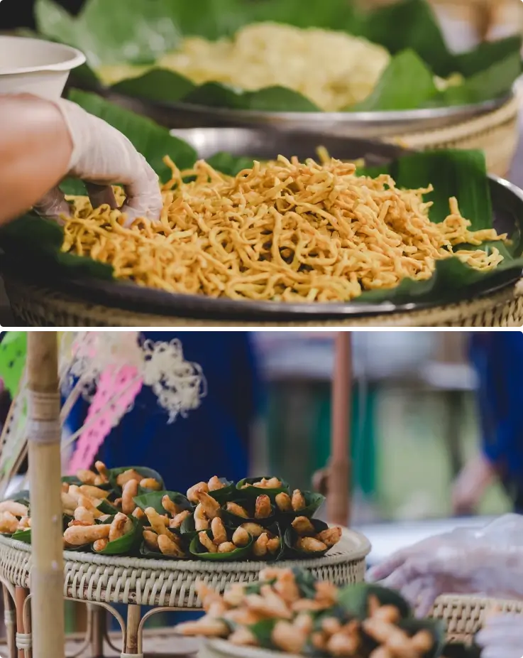 Thai food served at Chiang Mai Heritage Sky Lantern Festival