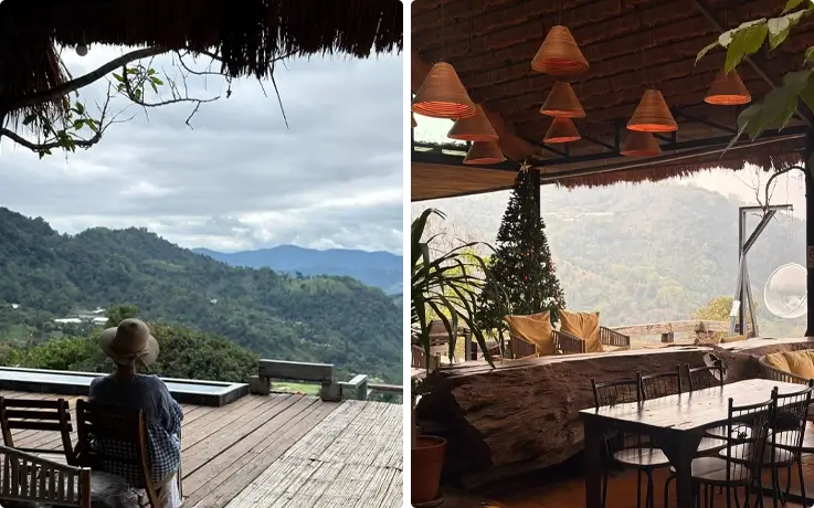 Mountain views from YAYO Farm in Chiang Rai
