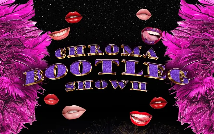 Bootleg show poster at Club Chroma in Incheon