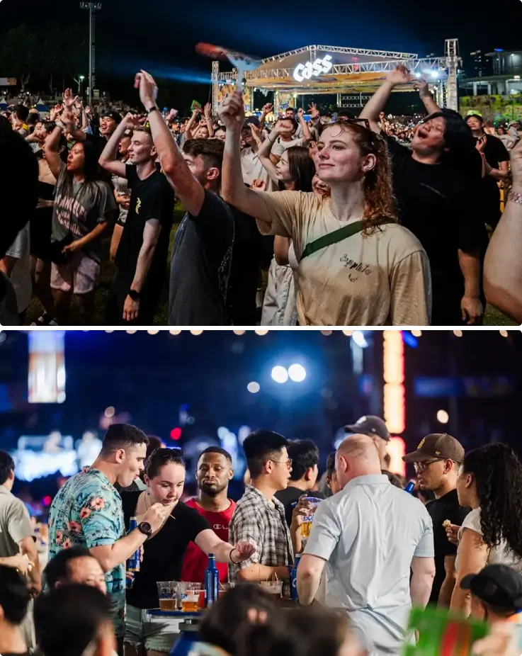 Visitors enjoying Daegu Chimaek Festival