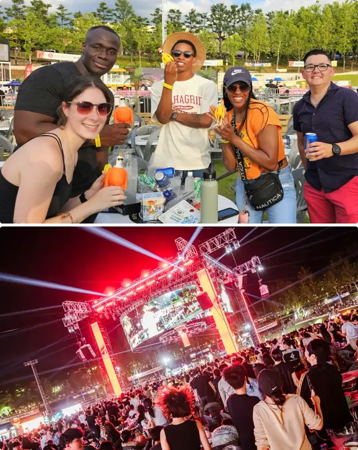 Visitors enjoying Daegu Chimaek Festival