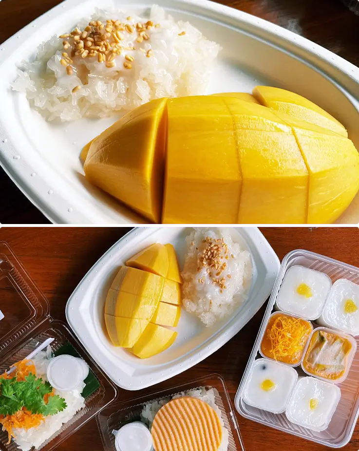 Mango sticky rice from K.Panich in Bangkok