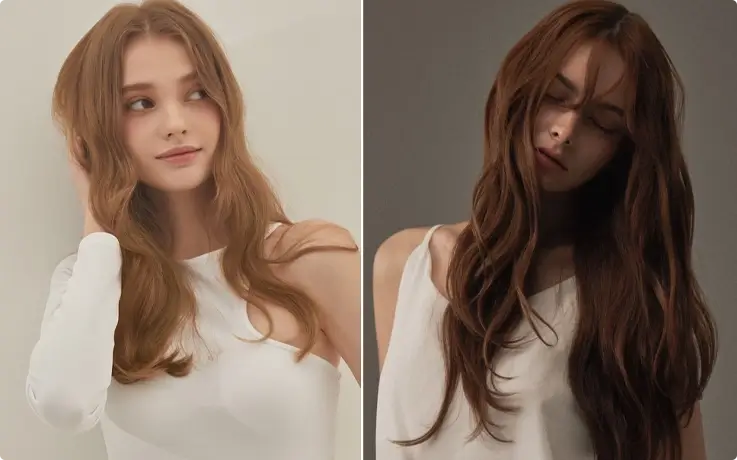 Visitor with a personalized perm and hair treatment at Eco Jardin Hair Salon in Myeongdong
