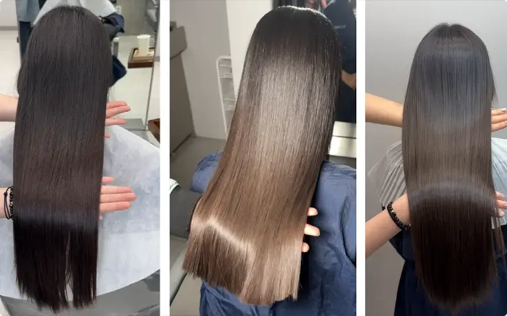 Visitor receiving the Cinderella Treatment at Eco Jardin Hair Salon in Myeongdong