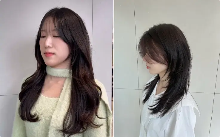 Visitors with personalized hair coloring, haircut, and K-pop hair styling at Eco Jardin Hair Salon in Myeongdong