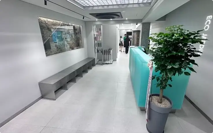 Interior of Eco Jardin Hair Salon in Myeongdong