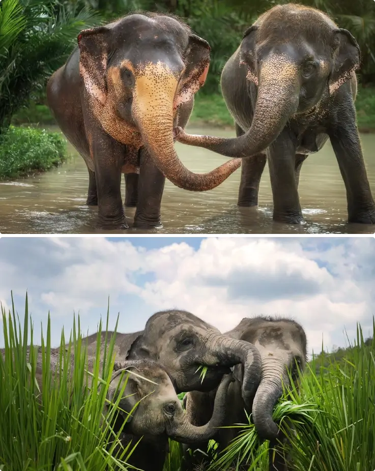 Elephants at Elephant Jungle Sanctuary in Phuket