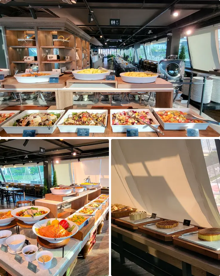 Variety of dishes at the Frangerie Dinner