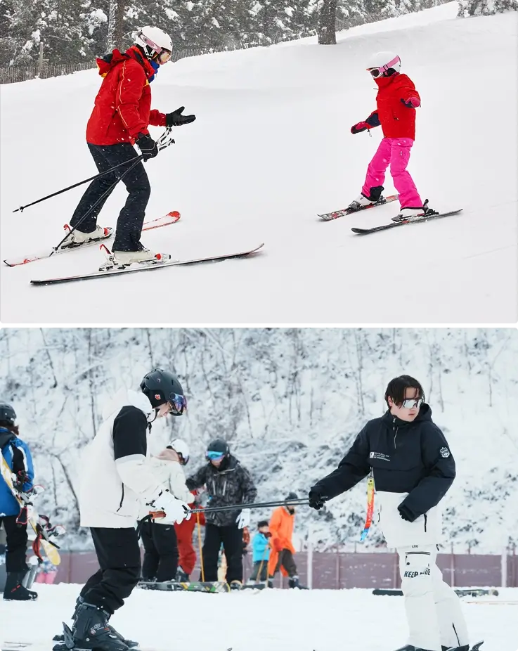 Ski basic lesson at Elysian Gangchon Ski Resort