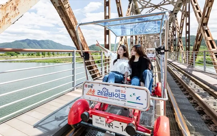 Nakdonggang River Rail Park in Gimhae