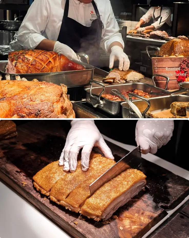 Selection of grilled steak and pork at Goji Kitchen + Bar at Bangkok Marriot Marquis Queen's Park