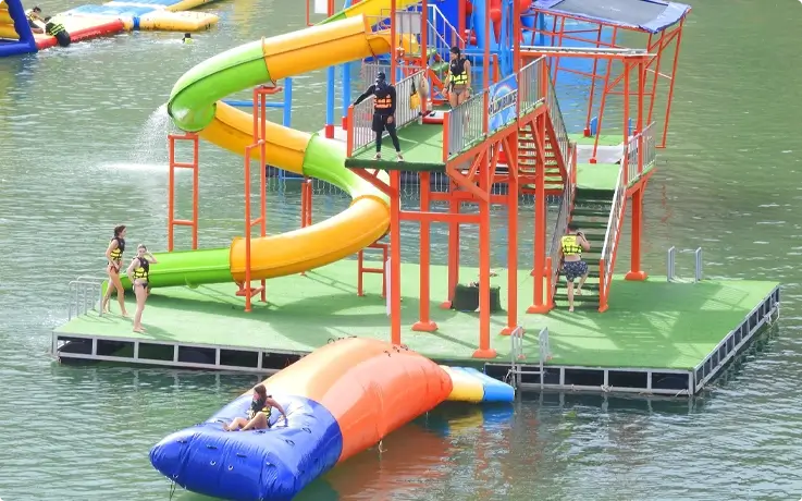 Visitors enjoying water activities at Grand Canyon Water Park in Chiang Mai