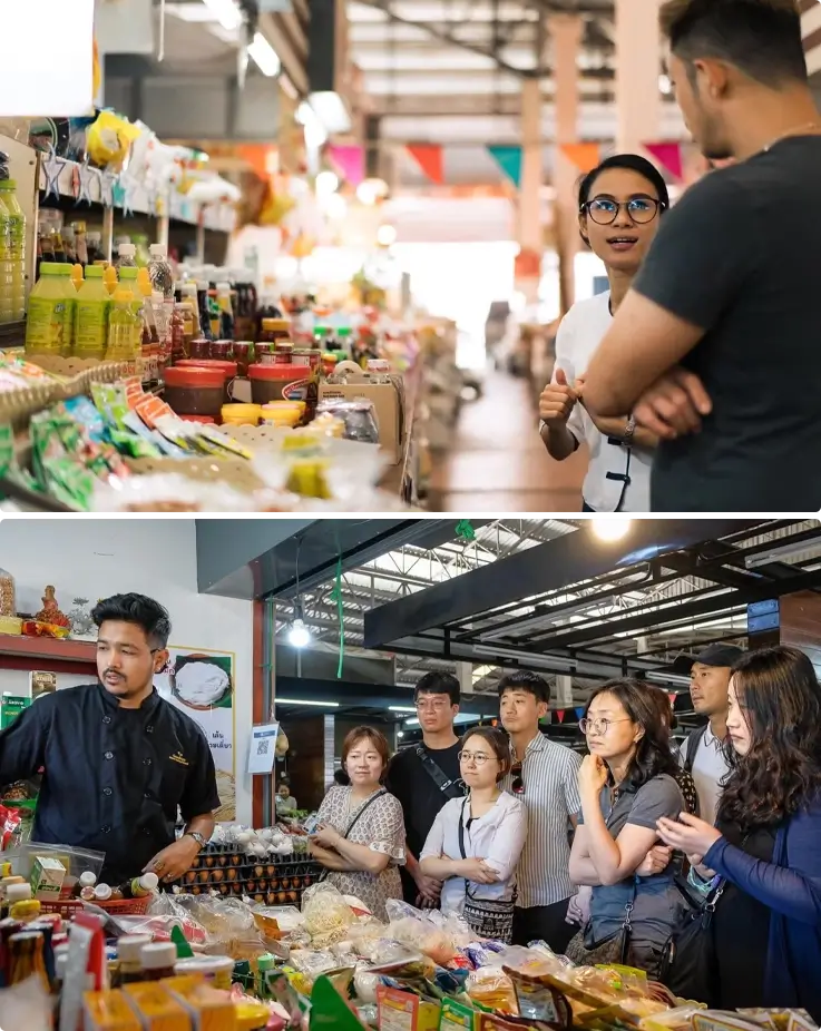 Local market tour from Grandma’s Cooking School in Chiang Mai