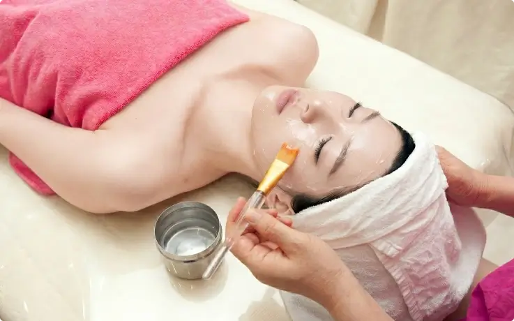 Visitor receiving VIP B course at Hana Mud Spa in Myeongdong