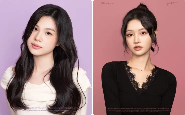 Hair and makeup service for photoshoot at Haut Beaute in Cheongddam, Seoul