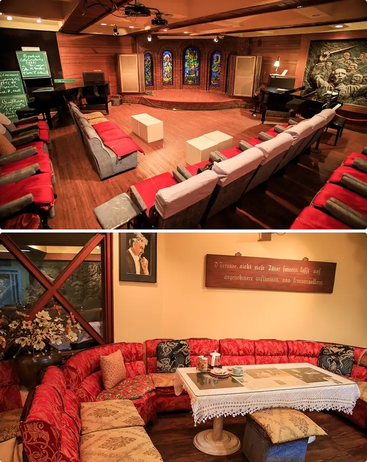 Music lounge area at Heimat music hall in Daegu