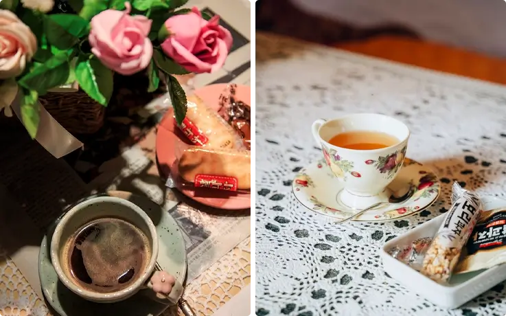 Drinks and snacks at Heimat music hall in Daegu