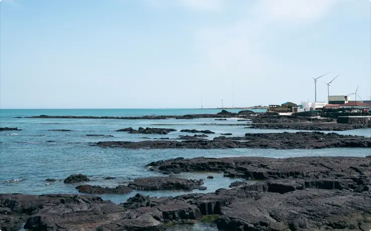 Yeongrak-ri Coastal Road in Jeju Island