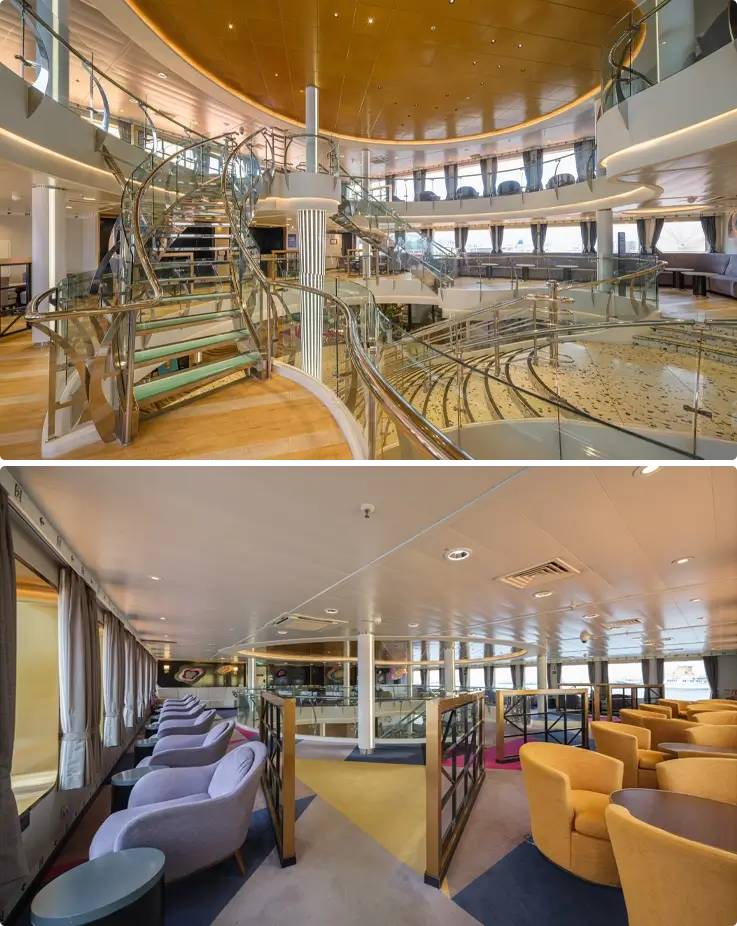 Interior of Gold Stella Ferry