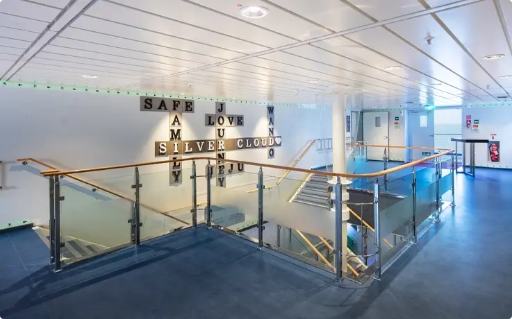 Interior of Silver Cloud ferry