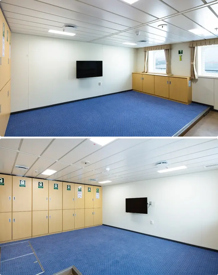 3rd class room at Silver Cloud ferry