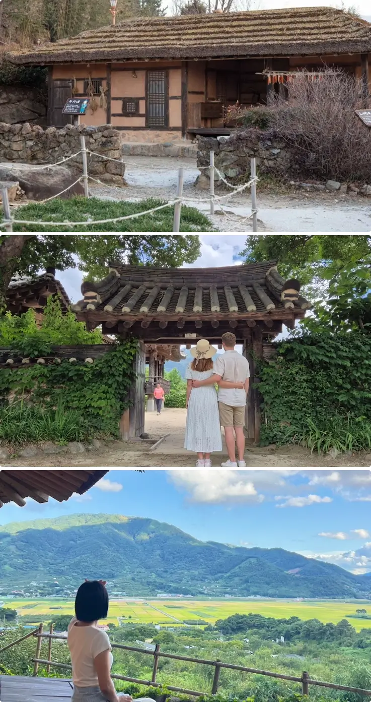 Hanok houses at House of Choi Champan in Hadong