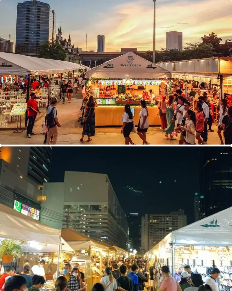 Jodd Fairs Night market in Bangkok