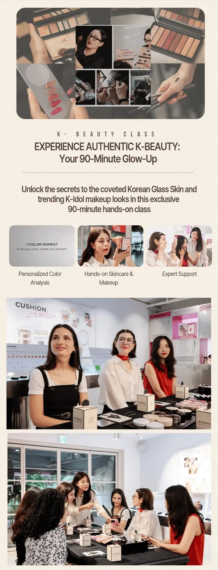 K-beauty class at Jungsaemmool Seongsu branch