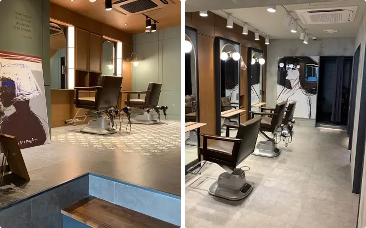 Interior of JUNO HAIR Cheonho Rodeo branch