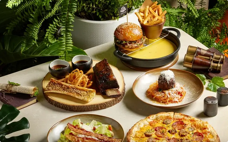 Fossil and Flame Restaurant at Jurassic World: The Experience in Bangkok